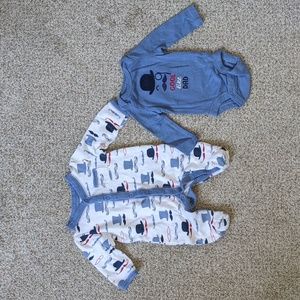 Cute Mustache Baby Onesies